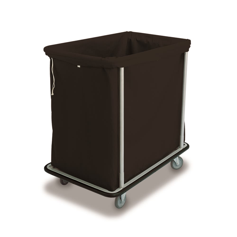 Forbes® Laundry Cart 12 Bushel, Silver Frame, Black Bag